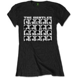 The Beatles Woman's T Shirt - Hard Days Night Faces Mono