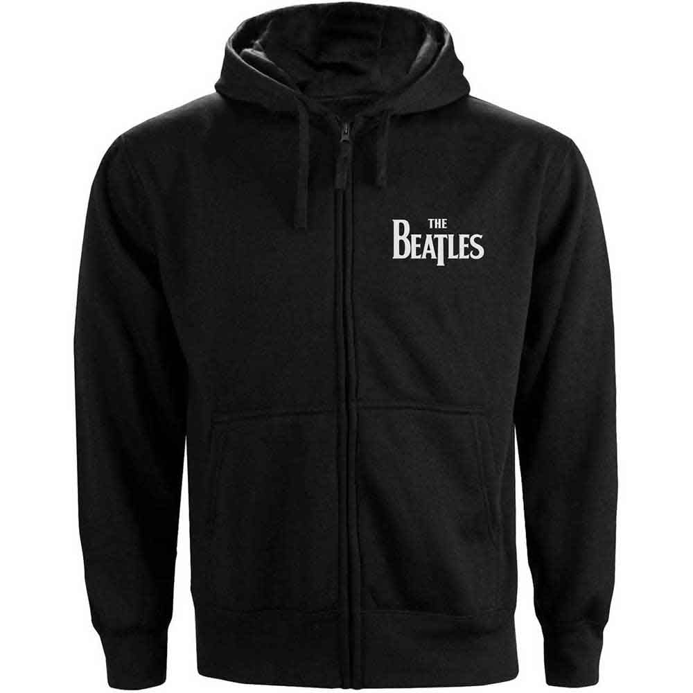 The Beatles Zip Hoodie - Drop T Logo BackPrint