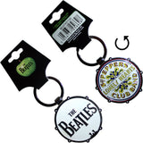 The Beatles Standard Keychains - Drop T/Sgt Pepper Drum Double-Sided