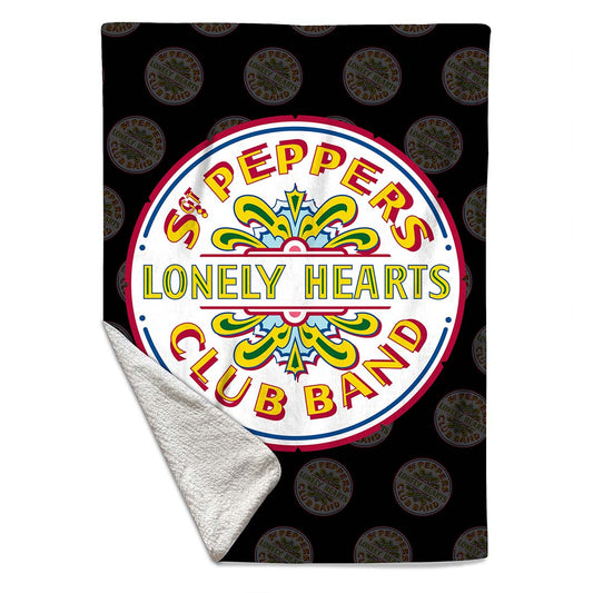 Rocksax The Beatles Sherpa Fleece Blanket - Sgt Peppers  | Buy Now From £39.99