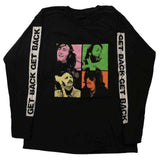 The Beatles Black Long Sleeve T Shirt - Get Back Studio Shots