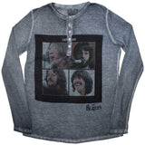 The Beatles Black Long Sleeve T Shirt - Let It Be Stone Wash