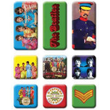 The Beatles Magnets - Epoxy Sets - Sgt Pepper 9 Piece Set