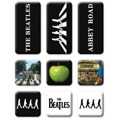 The Beatles Magnets - Epoxy Sets - Abbey Road 9 Piece Set