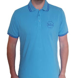 The Beatles Light Blue Polo Shirt - Drum Logo