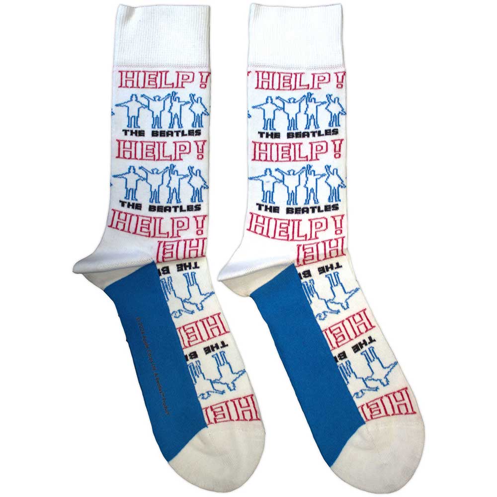 The Beatles Ankle Socks - Help! Outlines Repeat