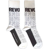 The Beatles Ankle Socks - Revolver Text Outlines Repeat