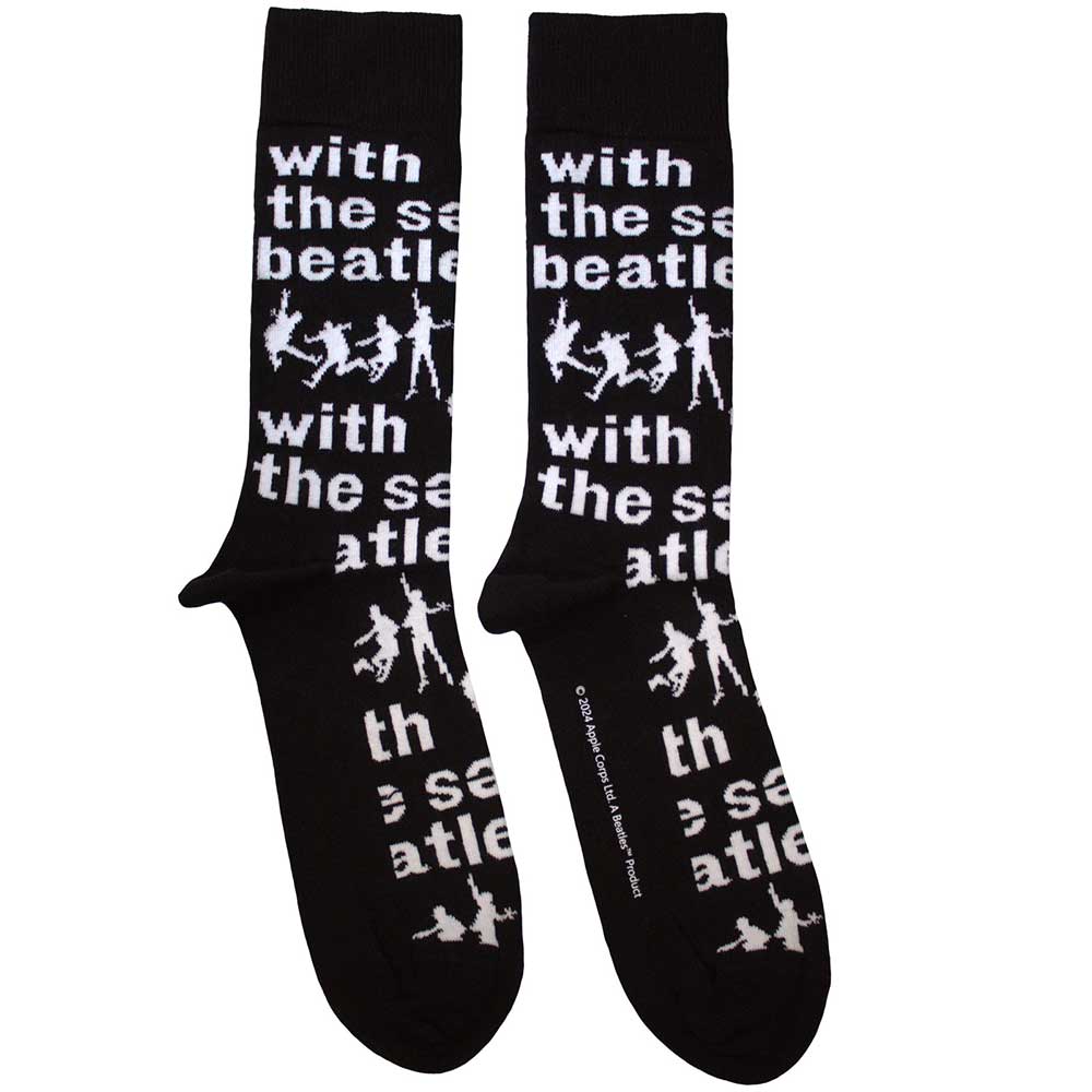 The Beatles Ankle Socks - With The Beatles Silhouettes Repeat