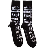 The Beatles Ankle Socks - With The Beatles Silhouettes Repeat