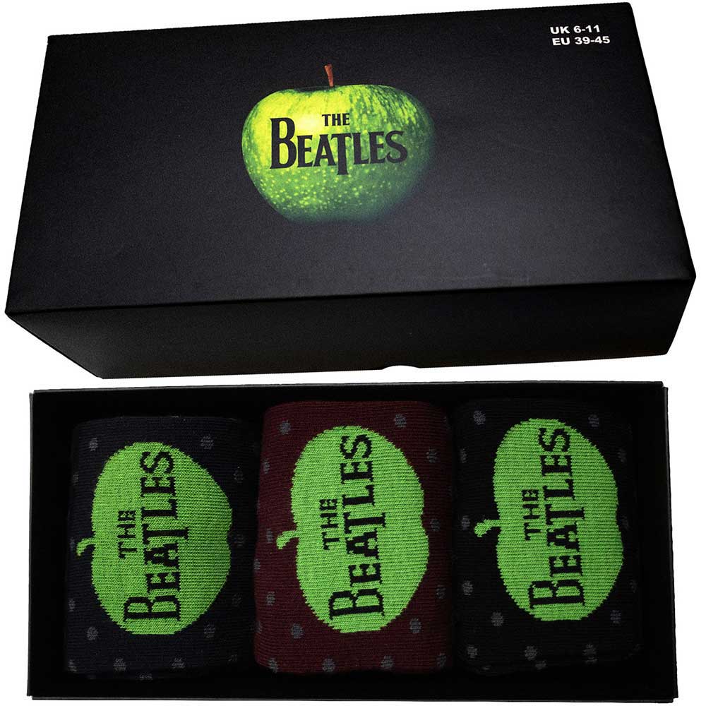 The Beatles Ankle Socks Box Sets - Apple & Spots