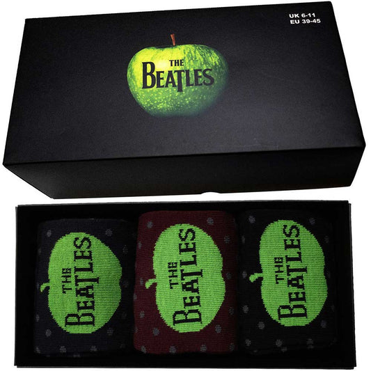 The Beatles Ankle Socks Box Sets - Apple & Spots
