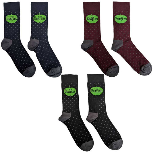 The Beatles Ankle Socks Box Sets - Apple & Spots