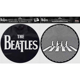 The Beatles Slipmat - 2 Pack - Drop T Logo & Crossing Silhouette