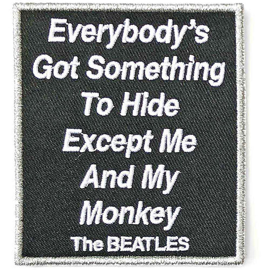 The Beatles Patches - Woven Sew On - Me And My Monkey