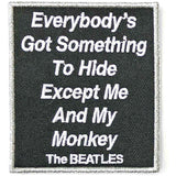 The Beatles Patches - Woven Sew On - Me And My Monkey