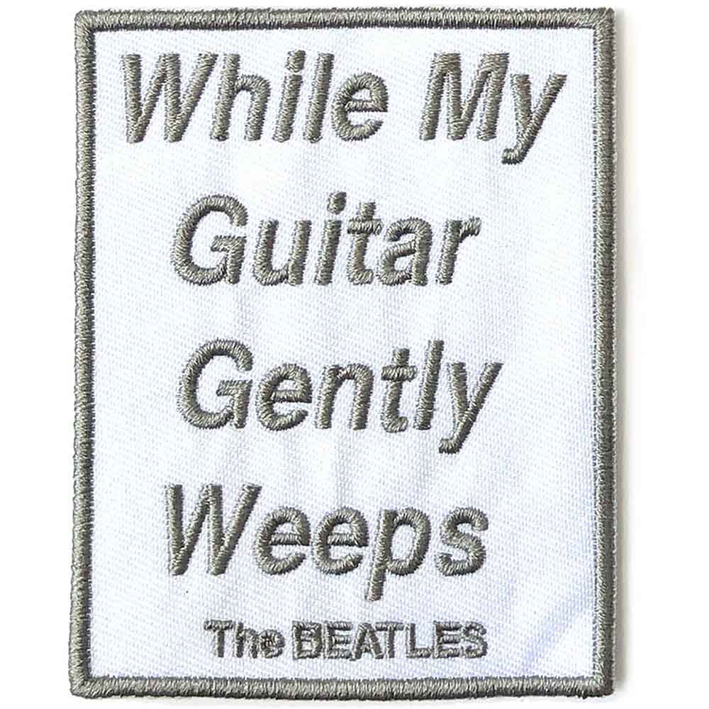 The Beatles Patches - Woven Sew On - While My Guitar Gently Weeps