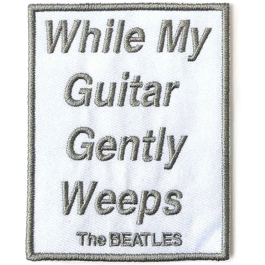 The Beatles Patches - Woven Sew On - While My Guitar Gently Weeps
