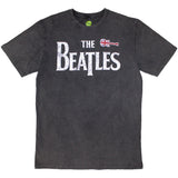 The Beatles T Shirt - Guitar & Drop T Stone Wash