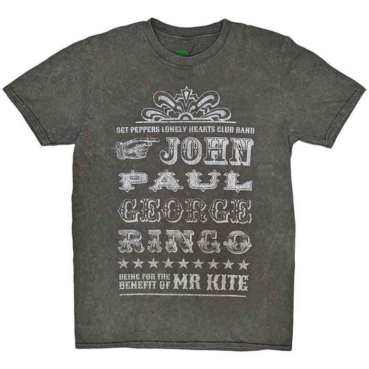The Beatles T Shirt - Mr Kite Snow Wash