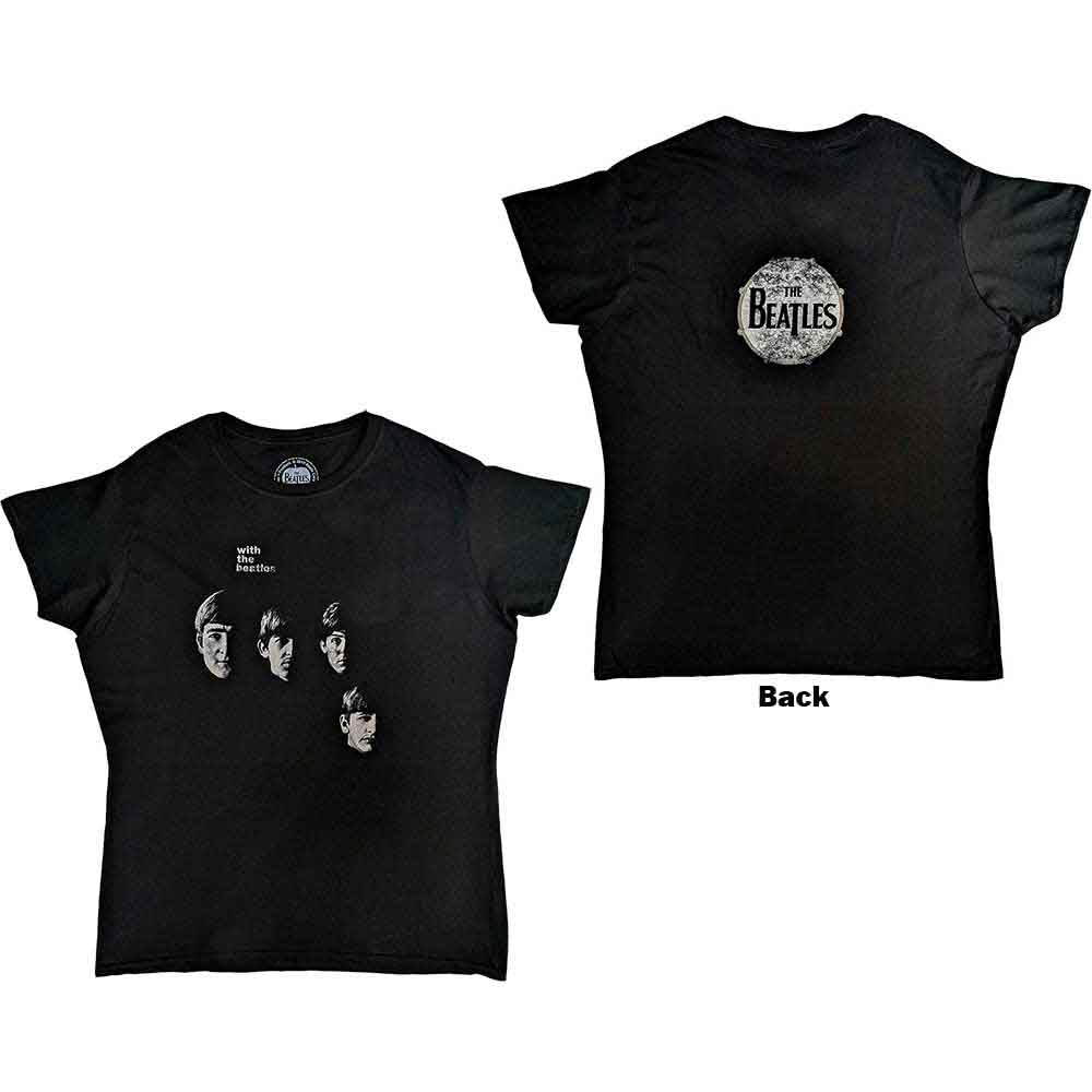 The Beatles Women's T Shirt - Vtge With Beatles | Buy Now For 24.99