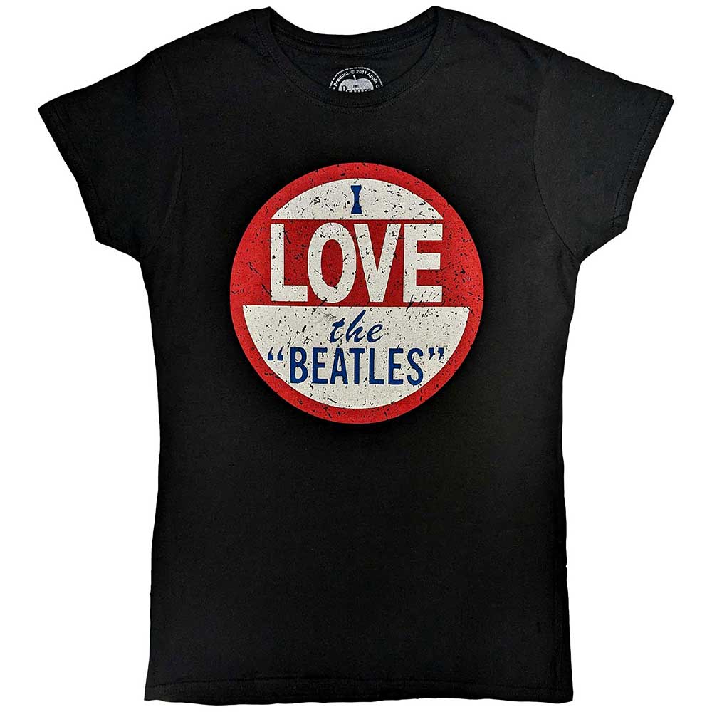 The Beatles Woman's T Shirt - Vtge I Love The Beatles