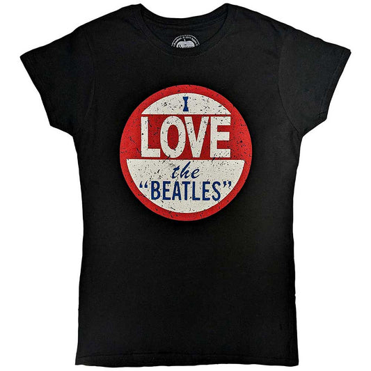 The Beatles Woman's T Shirt - Vtge I Love The Beatles