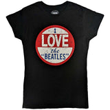 The Beatles Woman's T Shirt - Vtge I Love The Beatles