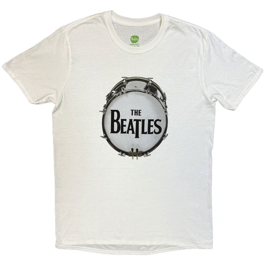The Beatles White T Shirt - Original Drum Skin