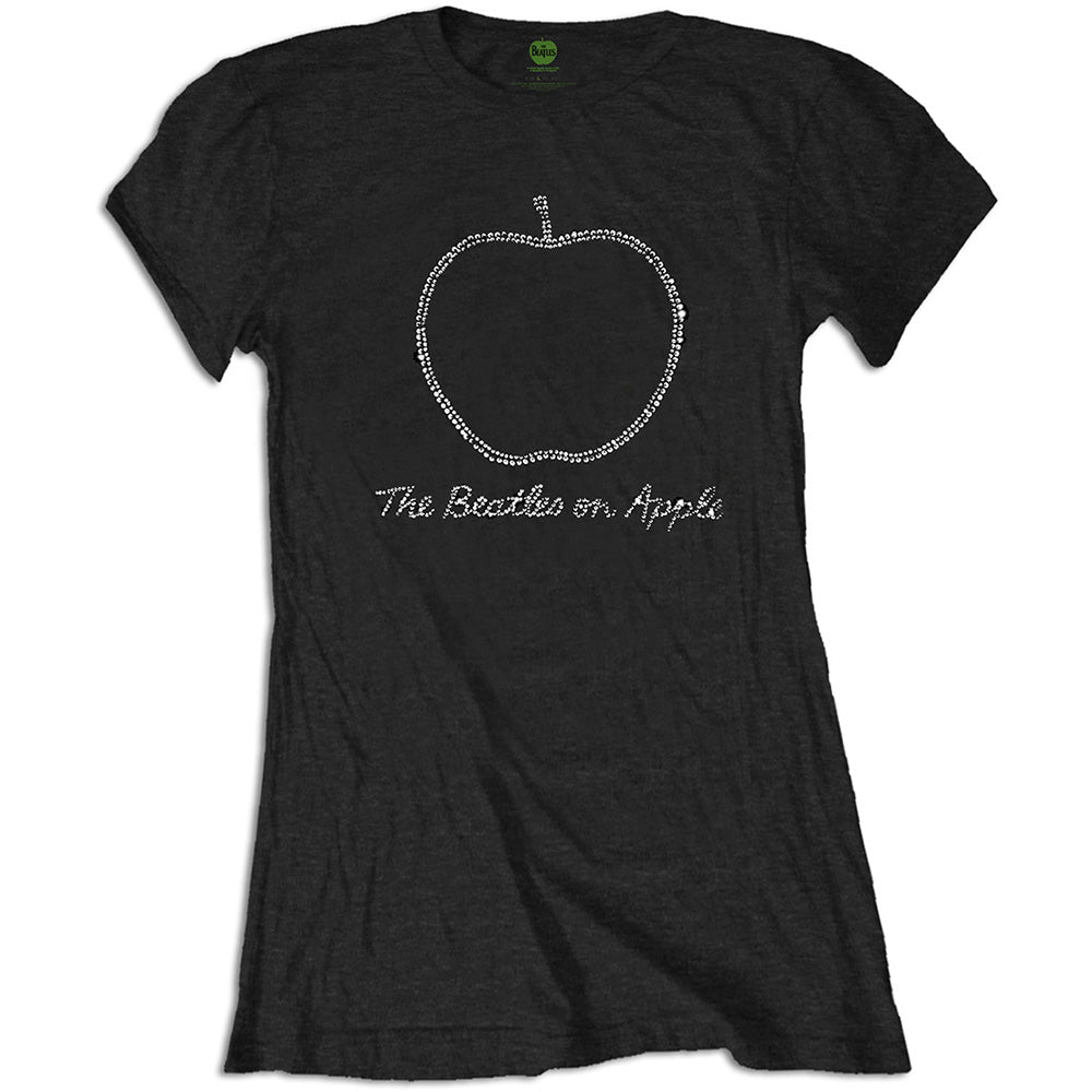 The Beatles Woman's T Shirt - On Apple Diamante