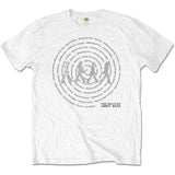 The Beatles White T Shirt - Abbey Road Songs Swirl