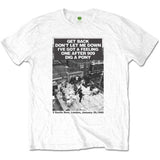 The Beatles White T Shirt - Rooftop Songs