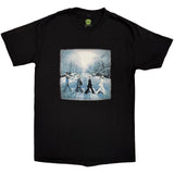 The Beatles Black T Shirt - Abbey Christmas