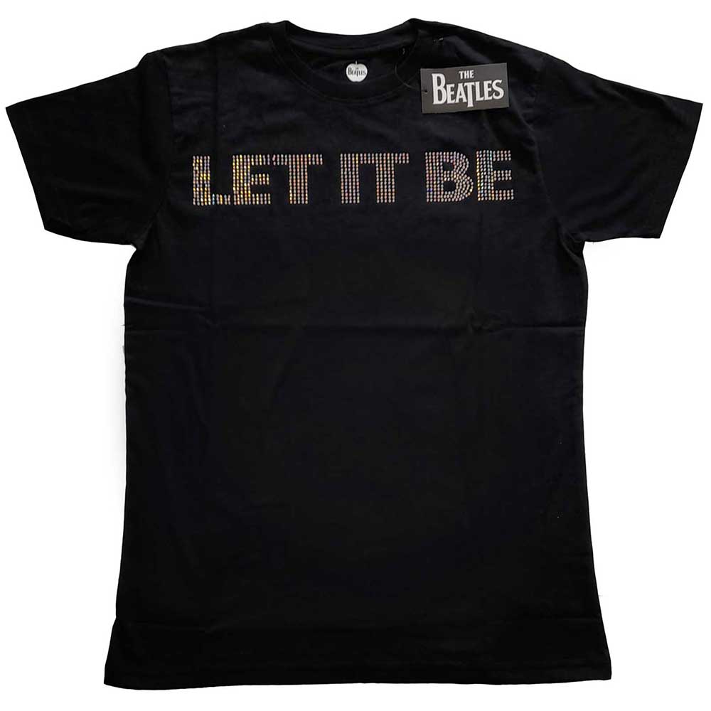 The Beatles T Shirt - Let It Be Diamante