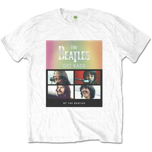 The Beatles White T Shirt - Album Faces Gradient