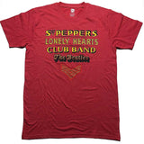 The Beatles T Shirt - Sgt Pepper Stacked Diamante