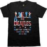 The Beatles T Shirt - Drop T Rooftop Flag