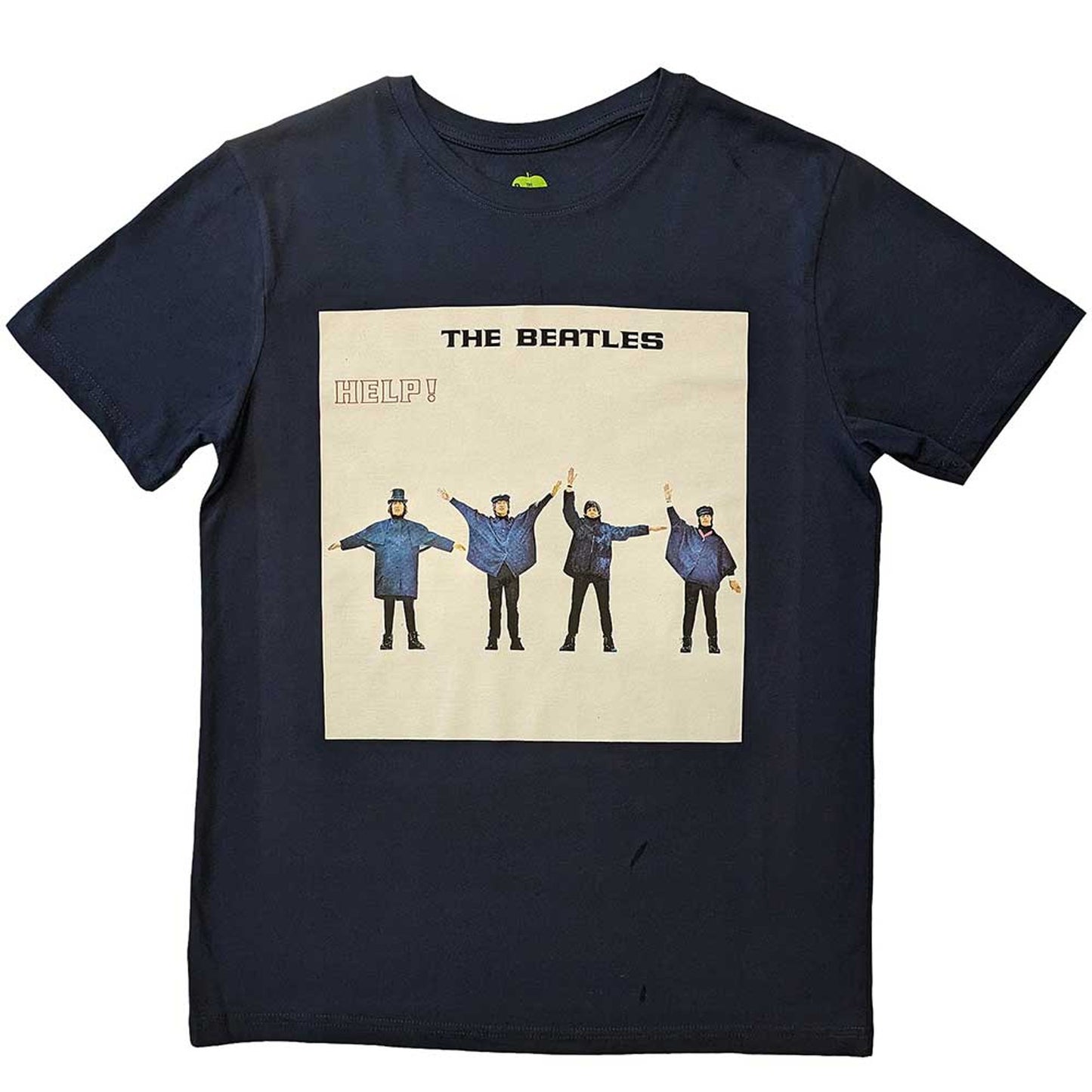 The Beatles Navy T Shirt - Help! Album Cover