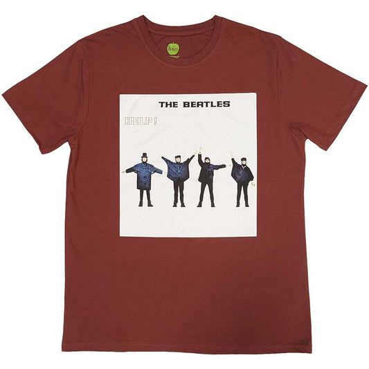 The Beatles Red T Shirt - Help! Album Cover