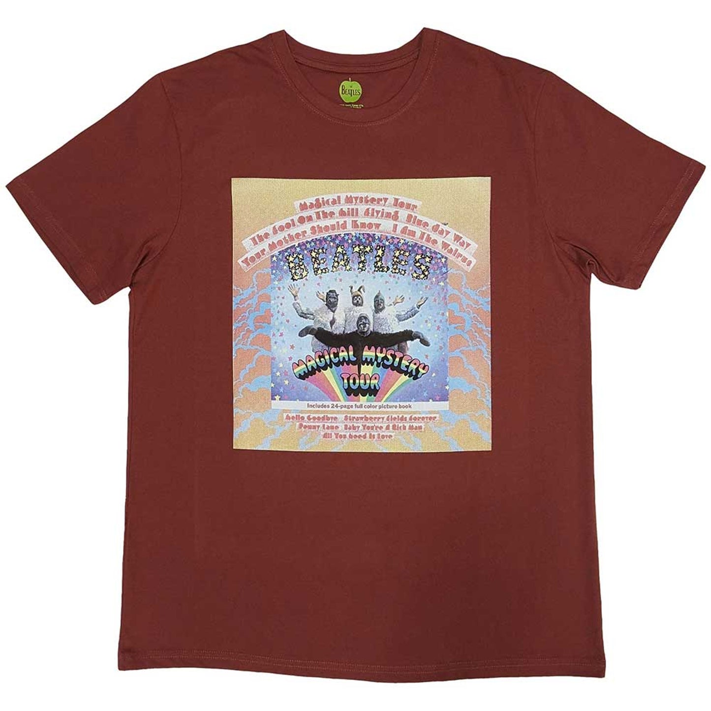 The Beatles Red T Shirt - Magical Mystery Tour Album Cover