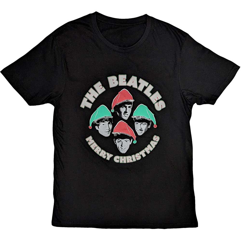 The Beatles T Shirt - Xmas Hats