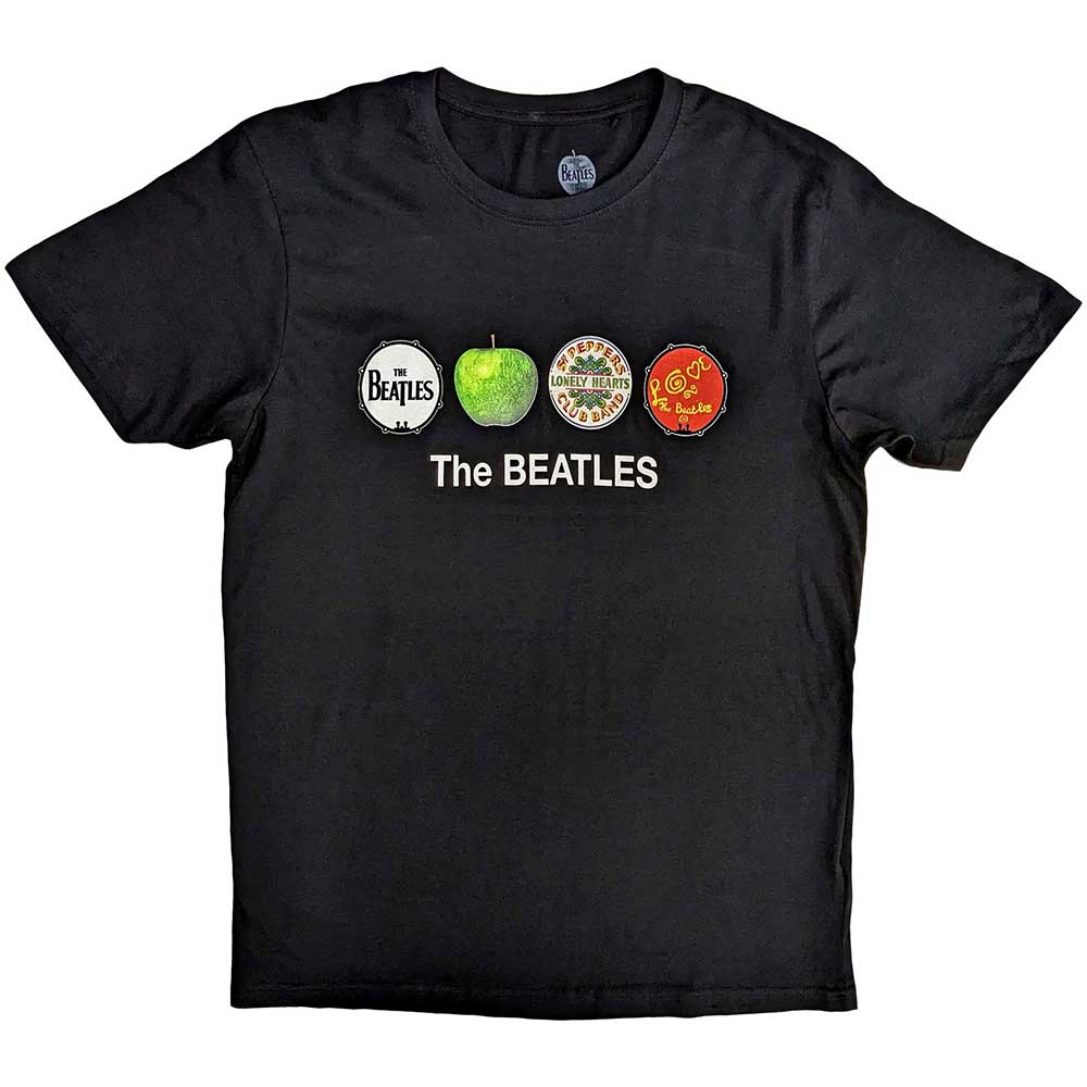 The Beatles T Shirt - Apple & Drums