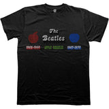 The Beatles T Shirt - Apple Years Red & Blue