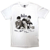 The Beatles T Shirt - Mop Tops & Signatures