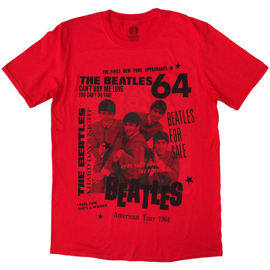 The Beatles Red T Shirt - 1964