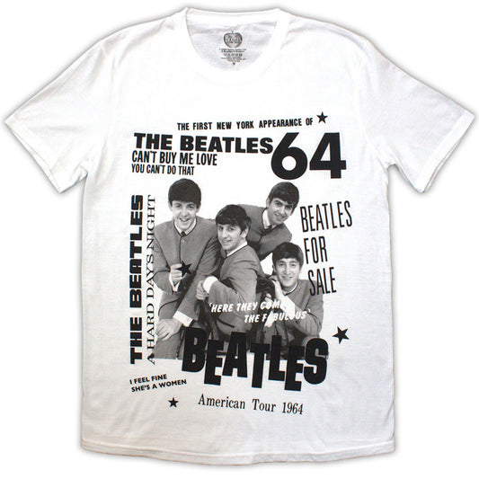 The Beatles White T Shirt - 1964