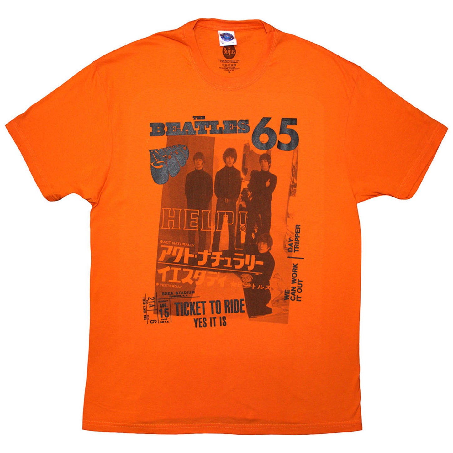 The Beatles Orange T Shirt - 1965