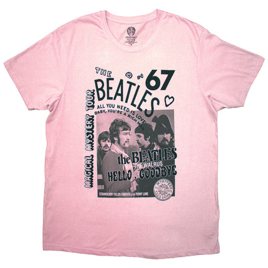 The Beatles Pink T Shirt - 1967