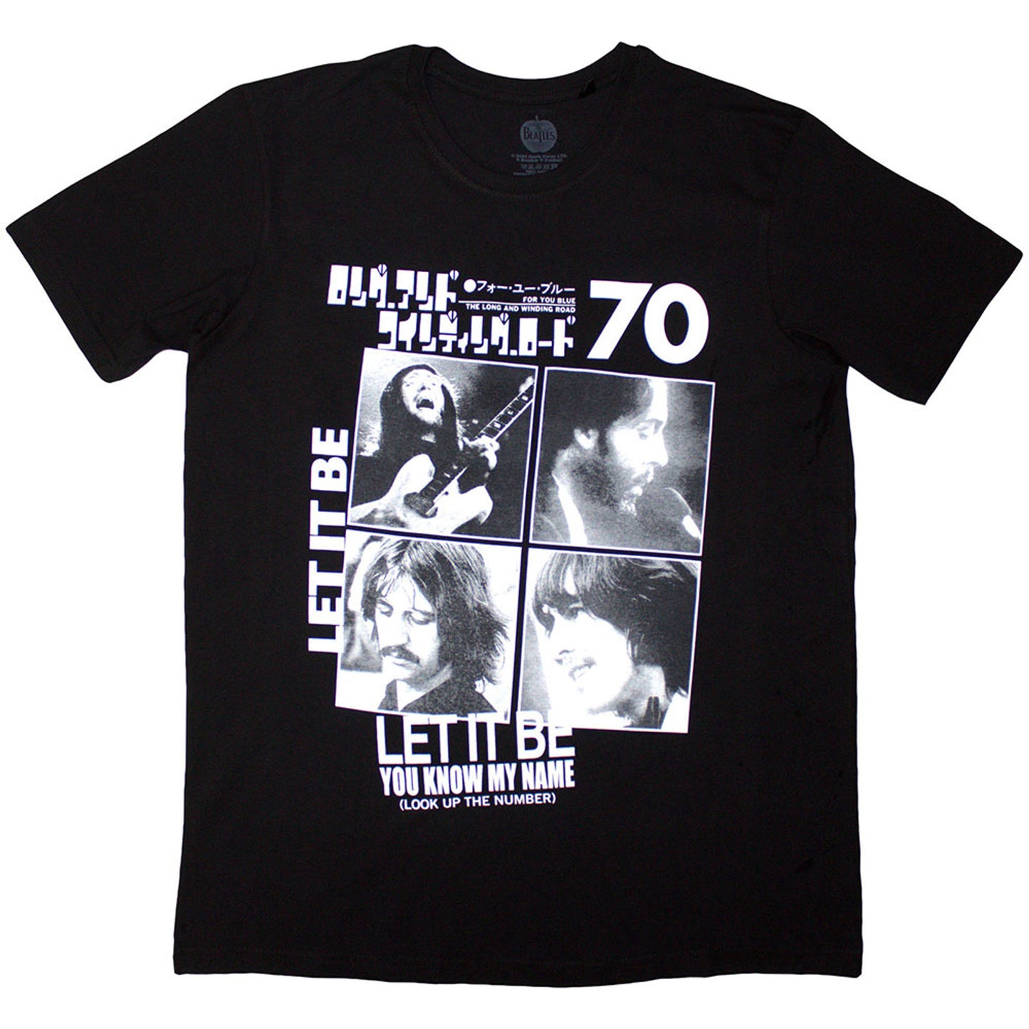 The Beatles Black T Shirt - 1970