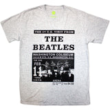 The Beatles Grey T Shirt - Washington '64 Promo