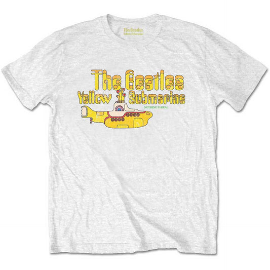 The Beatles White T Shirt - Packaged Nothing Is Real